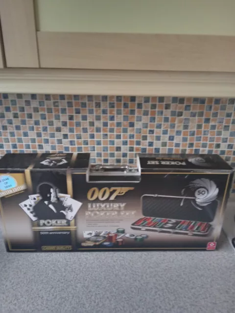 James Bond 50th Anniversary Limited Edition Poker Set new never used part sealed