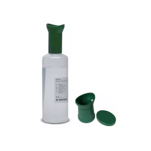 Soluzione salina sterile ml 500 per lavaggio oculare con tappo a doccia