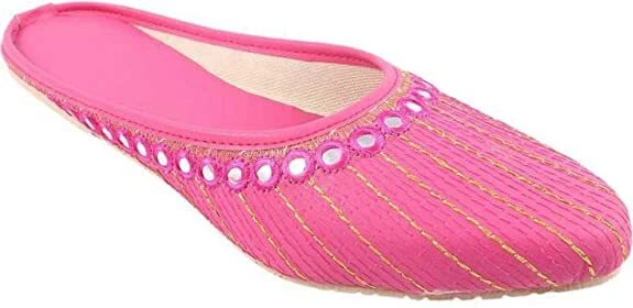 Donna Matrimonio Jutti Bellies Jaipur Stile Etnico Mojari Festa Piatto Taglia US