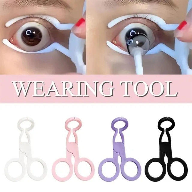 Indossare lenti a contatto strumento donna cura degli occhi lenti a contatto inserto strumenti di rimozione