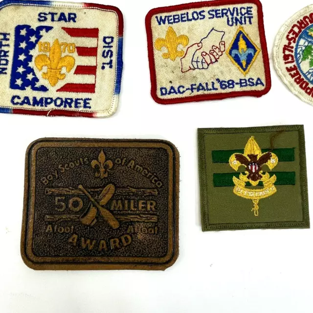 Lot  12 Vintage Boy Scouts Of America Patches Chinook Weblos North Star 50 Mile 3