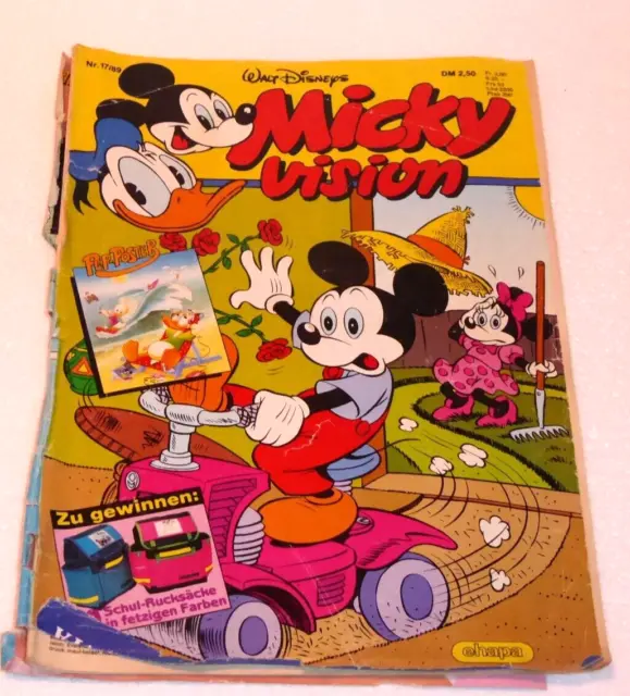 Comic Heft Nr. 17 (ohne Beilagen) "MICKY MAUS" Hefte (Walt Disney) Jahrgang 1989