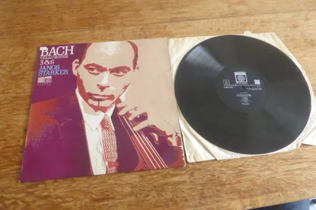 J.S. Bach Cello Suites 3 & 6 Janos Starker UK ED1 Saga Stereo STXID 5161 LP