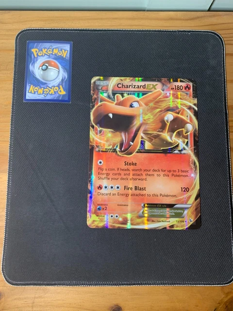 Pokemon Charizard EX Jumbo Holo Rare Pokemon Card - 11/106 - XY Flashfire
