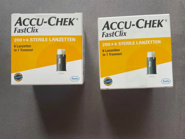 Accu-Chek * Fastclix * 2 x Lanzetten * 2x 200+ 8 Stück *