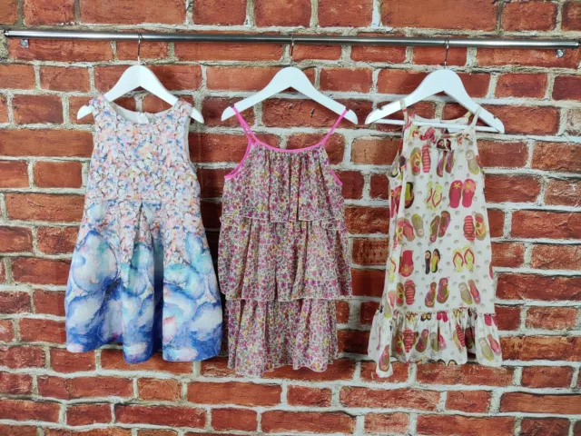 Girls Bundle Age 4-5 Years Next H&M Summer Floral Sundress Pink Party Kids 110Cm