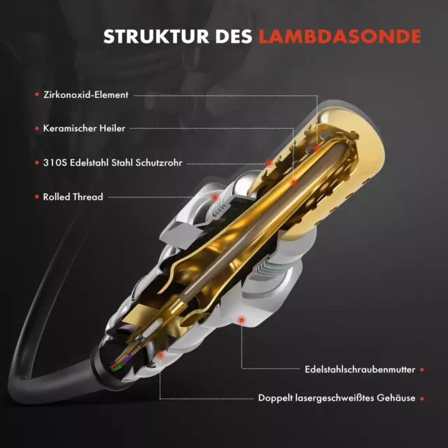 Lambdasonde Regelsonde vor Katalysator für Subaru Forester SF Legacy III BE BH 3