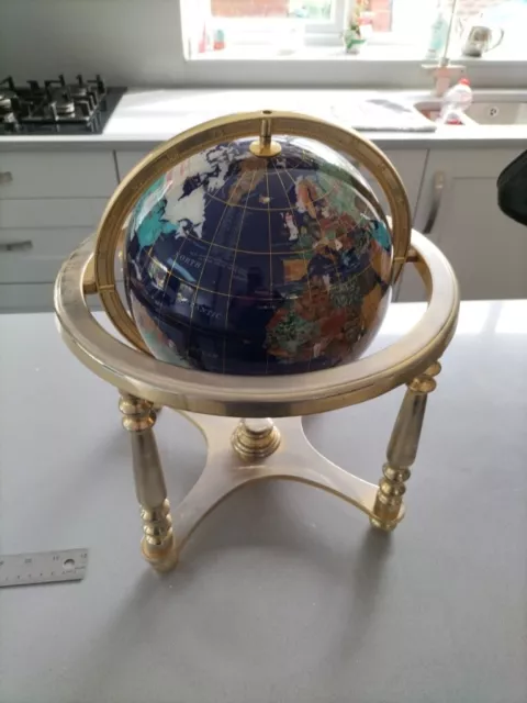 Lapis And Gems World Globe 13” X 15”