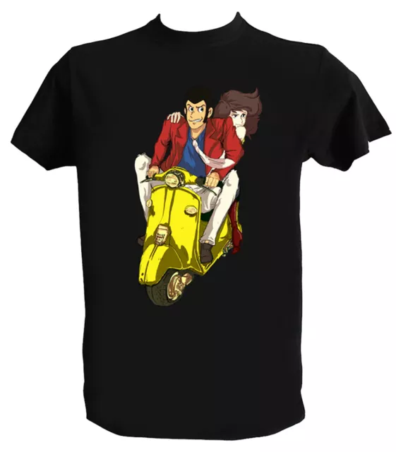 T shirt Lupin 3 Uomo Bambino Margot Moto Maglietta cartoni animati Anni 80 90