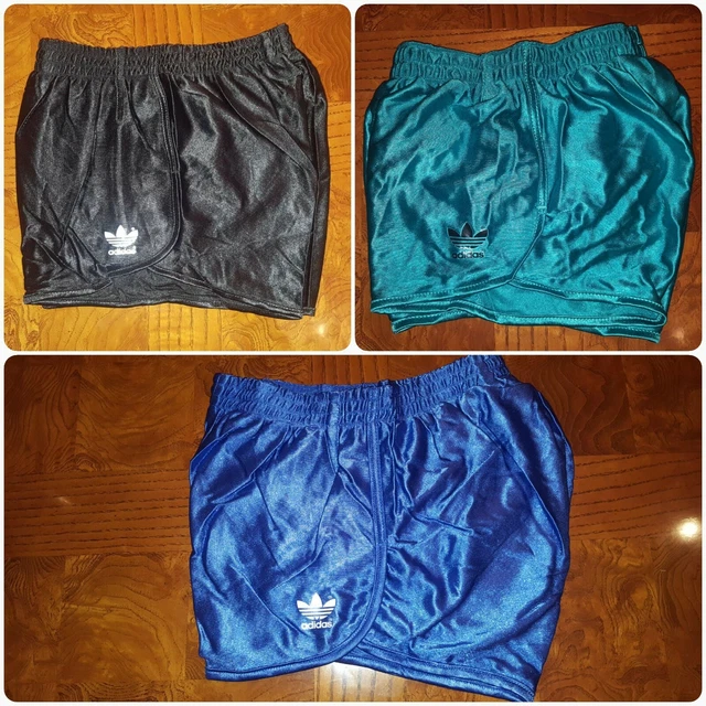 *RARE* Vintage Unworn Adidas Hunter shorts shiny silky glanz retro football 80s