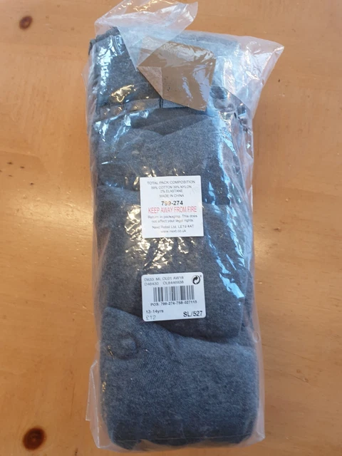 NEXT Girl's Grey Tights Bundle Age 13 - 14 Years - New 2