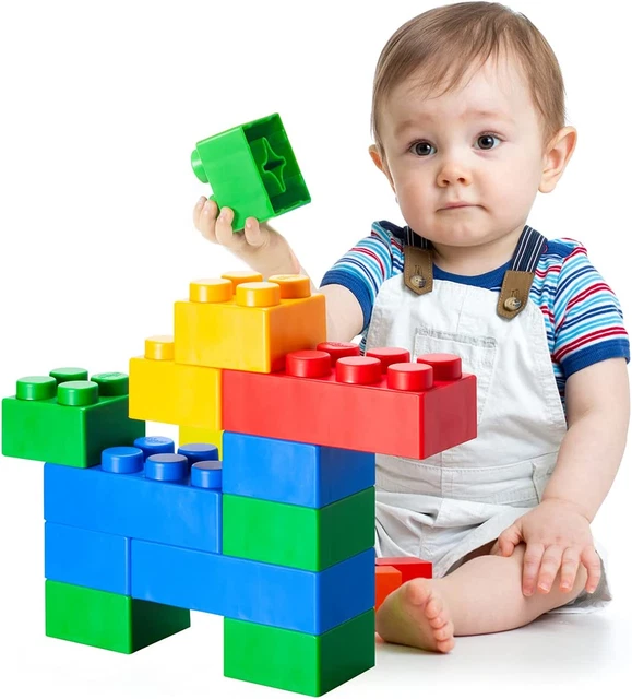 UNiPLAY Plump Soft Building Blocks Jumbo Multicolor Stacking Blocks for and for