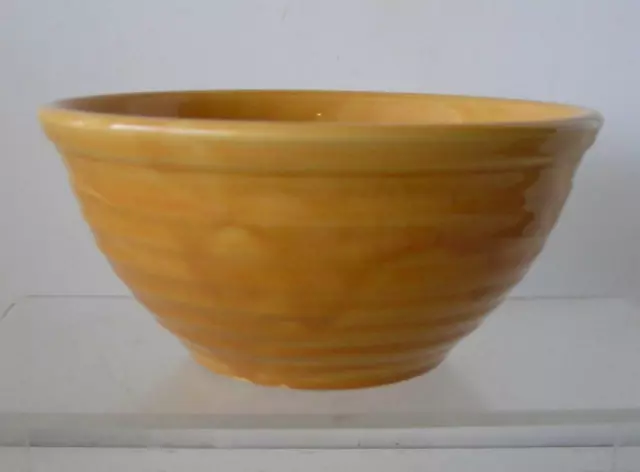 50's  BAUER California ART Pottery Ringed Behive #18 Orange Mixing Bowl