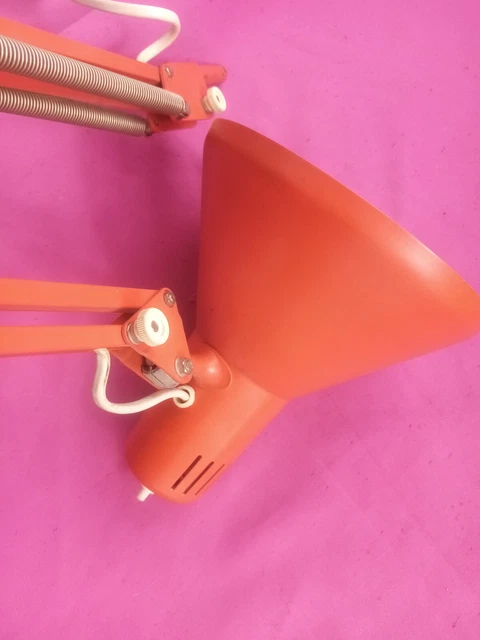TWIST & TWIST T1 LAMPE Architecte BUREAU vintage Articulee orange 1960 Desk Lamp 6