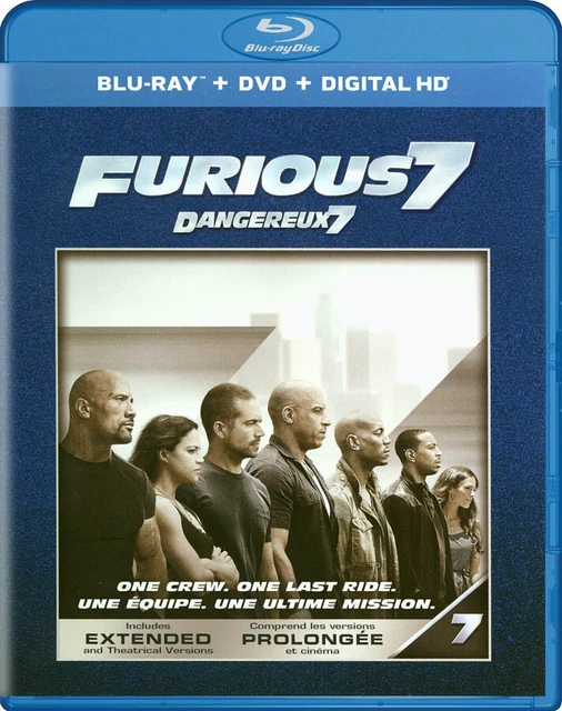 Furious 7 (Étendue Edition) (Blu-Ray + DVD + Neuf Blu