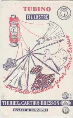 Buvard  THIRIEZ CARTIER BRESSON BRODERIE COTON  blotter 2 