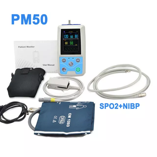 CONTEC PM50 Patient Monitor Ambulatory Blood Pressure NIBP Spo2+ PC Software