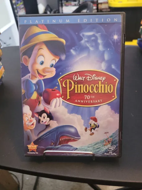 Pinocchio (Two-Disc 70th Anniversary Platinum Edition) - DVD - GOOD