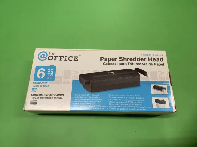 @ The Office 6 Sheet Strip Cut Paper Shredder , Credit Cards, Extendable Arm