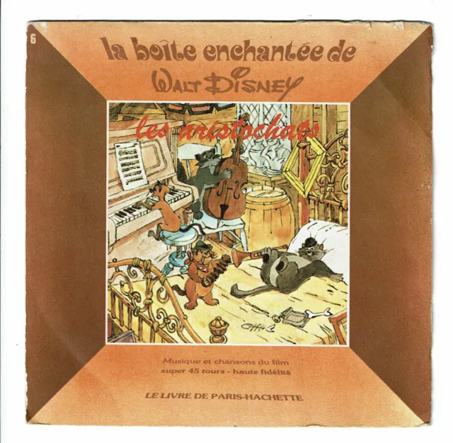 Disney Livre-disque vinyle Les Aristochas 33 1/3 Tours - Grenier d