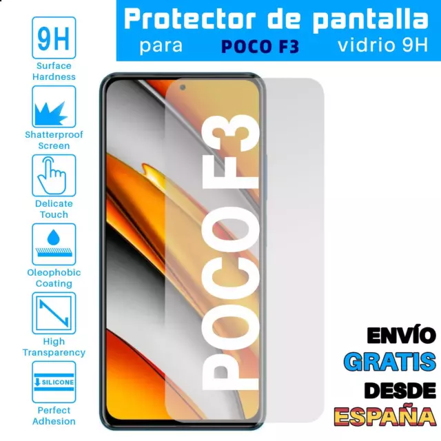 Lote Protector de Pantalla para Xiaomi Poco F3 Cristal Templado  9H Premium
