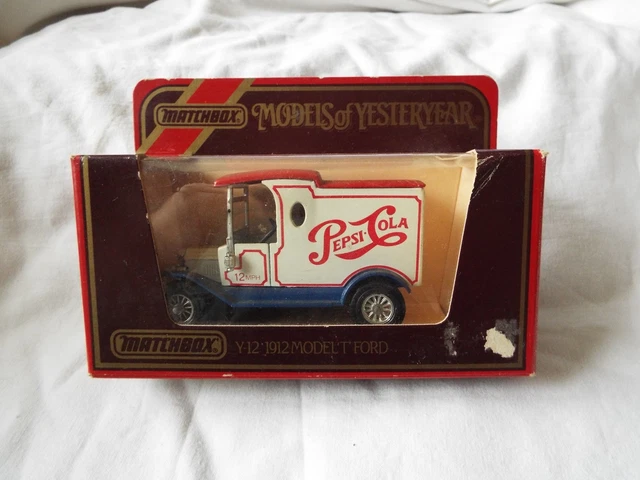Modèle Réduit Matchbox Yesteryear Y-12 - Ford T Van Pepsi 1912 - Échelle 1:35 - Neuf