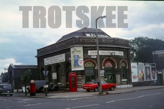35mm Slide BR British Rail Scene View Mildmay Station Exterior 1977 Original