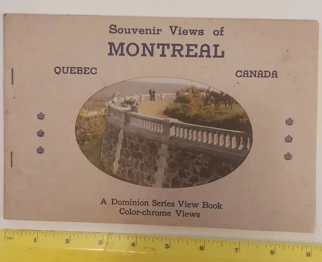 Rare (Montreal) "Souvenir Views Of Montreal,Quebec" Souvenir Colour Photo Folder