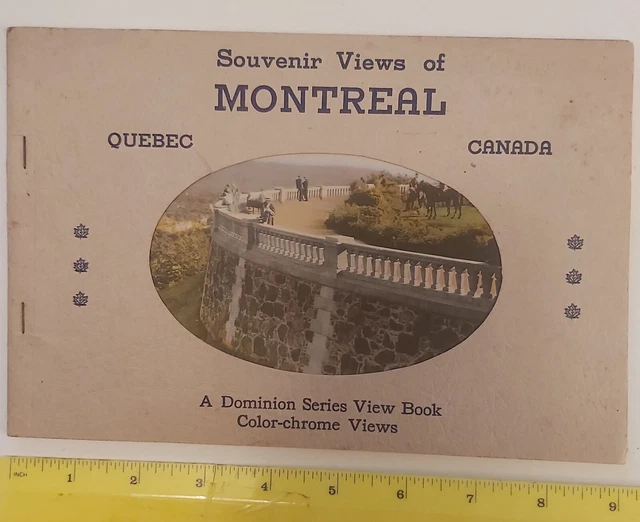 Rare (Montreal) "Souvenir Views Of Montreal,Quebec" Souvenir Colour Photo Folder