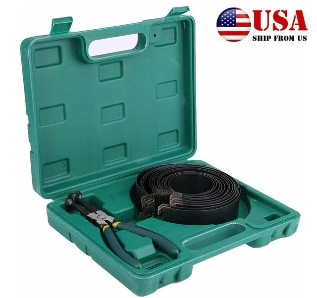 Piston Ring Pliers Compressor Tool Set 14Pcs Piston Rings Car Truck Auto Engine