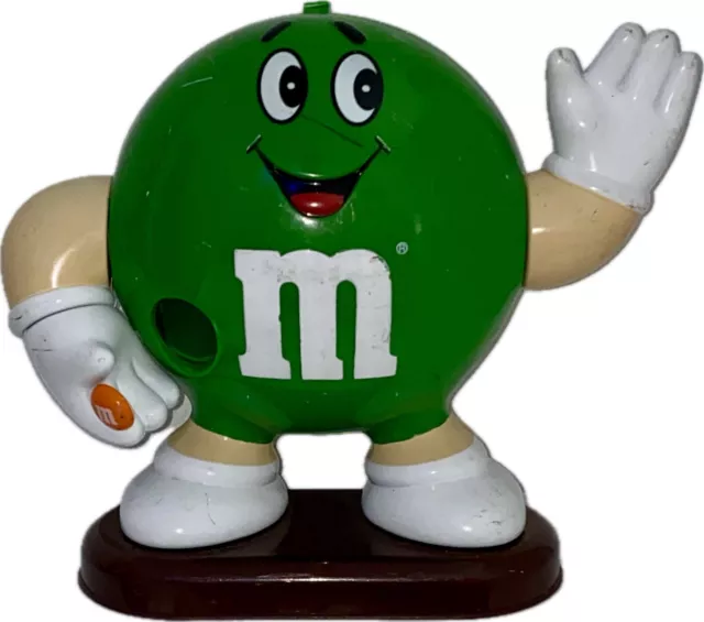 Mars M&Ms M&M grün green Bonbon Spender Automat Werbefigur ca 22 cm Vintage 1993