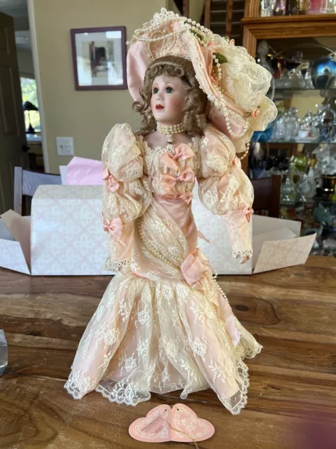 Maryse Nicole Franklin Mint Heirloom Marguerite Doll porcelain Gorgeous!!