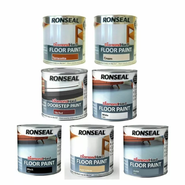 Ronseal Diamond Hard Floor Paint 750ml/2.5L - All Colours