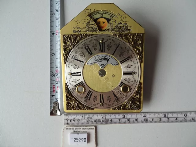 Original Dial For A Dutch Warmink Table Clock With Moon Dial