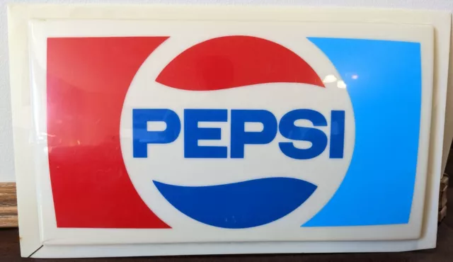 1971 Vintage Pepsi Plastic Menu Board Sign Restaurant Drive Inn Machine