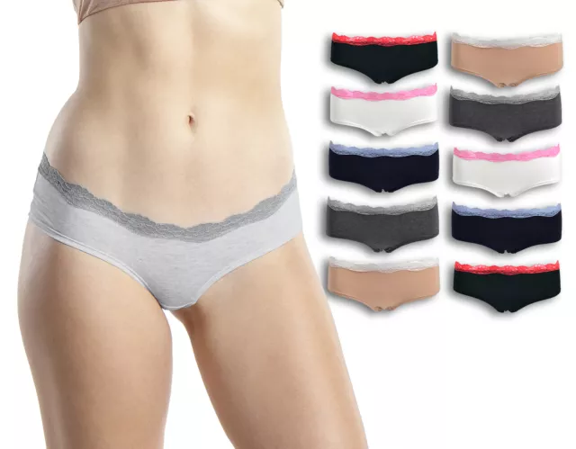 New Lot of 10 | Womens Hipster Boyshort Girl Panties Underwear | Size S M L XL |