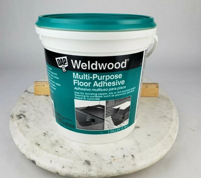 DAP WELDWOOD WOOD Floor Adhesive 1 Gallon Multi Purpose Carpet Tile