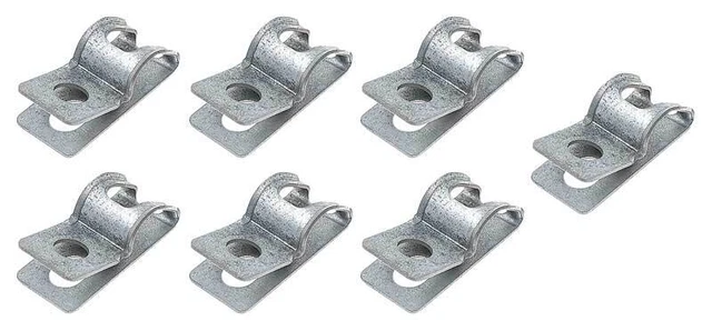 Fuel and Brake Line Clip Set ; Dual Line 3/8" and 1/4" ; 7 Piece Set