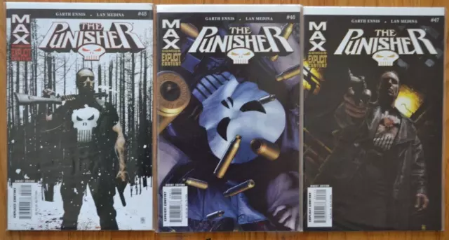 Max The Punisher #'S 45, 46, 47 - Marvel Comics