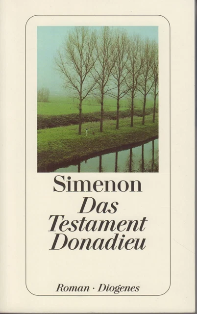Buch: Das Testament Donadieu, Simenon, Georges. Detebe Diogenes Taschenbuch