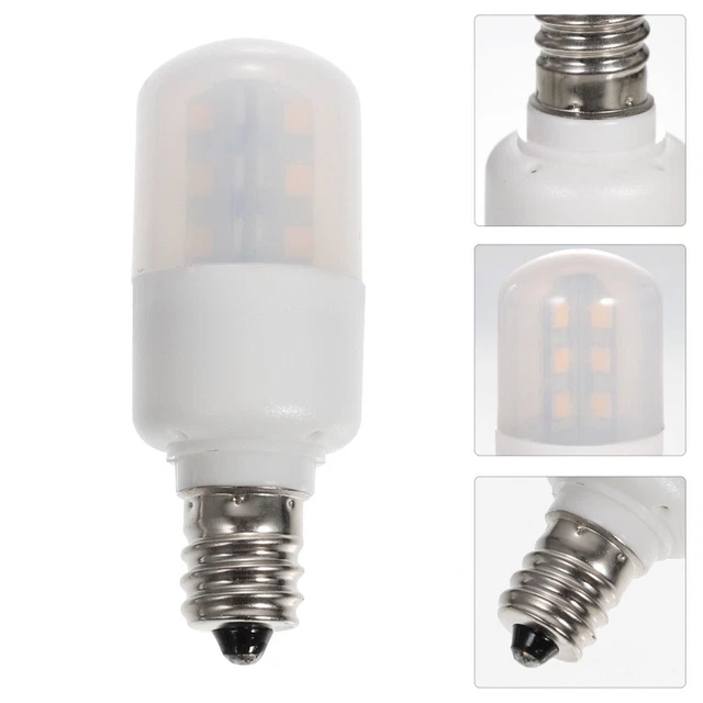 2 Pcs Appliance Bulbs E12 Refrigerator Light Micro-wave Oven