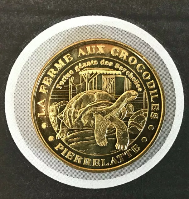 Monnaie De Paris Medaille Jeton Touristique Evm Mdp Tortue Geante Pierrelatte 08