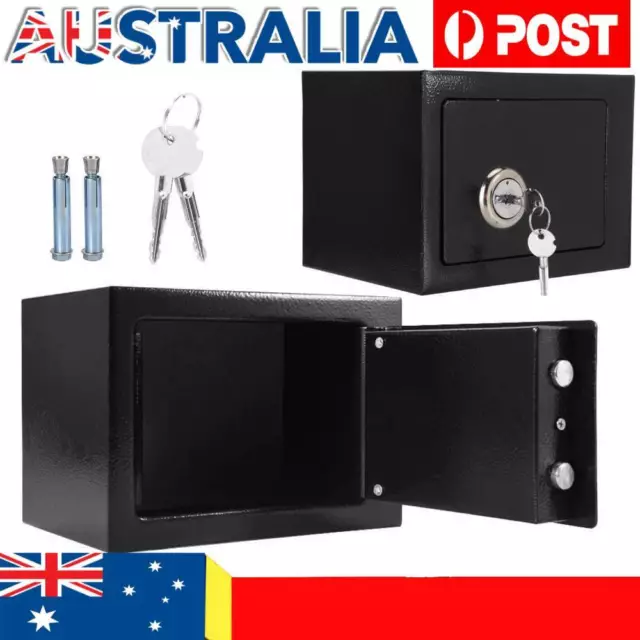 Box Safe Fireproof Security Lock Home Money Waterproof Jewelry Cash Key