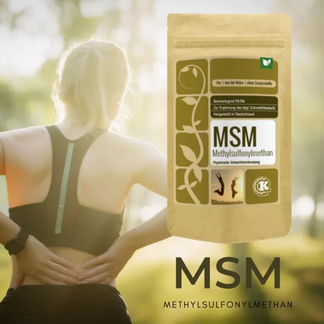 MSM Pulver (Methylsulfonylmethan) 500g MSM PULVER -Haut Gelenke Haare