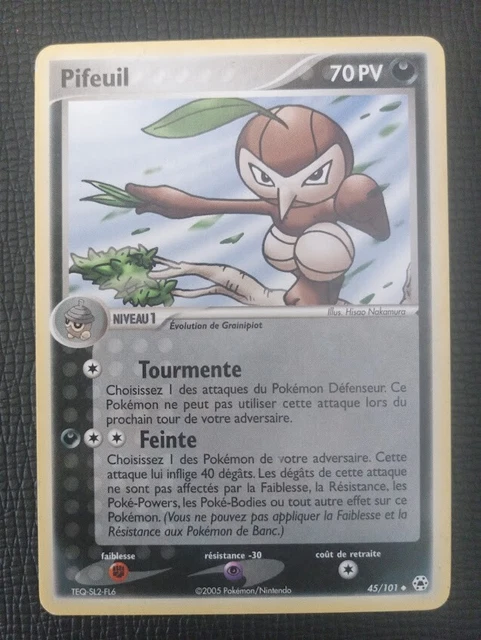 Carte Pokémon Pifeuil 45/101 EX Légendes Oubliées FR