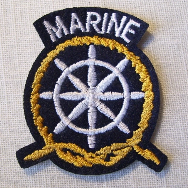 Écusson Thermocollant Encre Marine - Patch Coutures, à Coudre Ou Thermocoller, Neuf