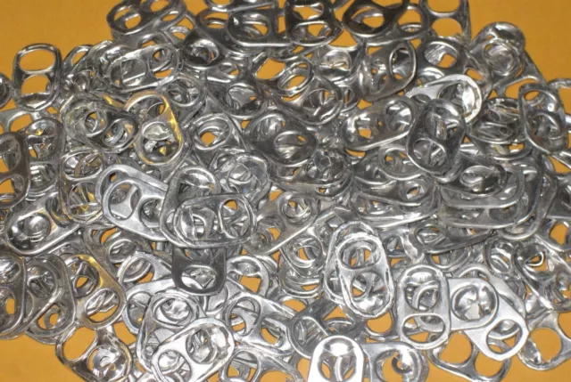 1000 Aluminum Pull Tabs POP COKE BEER TABS TOPS ALUMINUM CAN CHARITY ARTS & CRAF