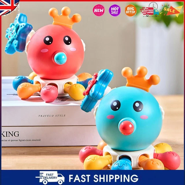Octopus Baby Sound Toy Educational Toy BPA Free for 0 1 2 3 Year Old Kids #C