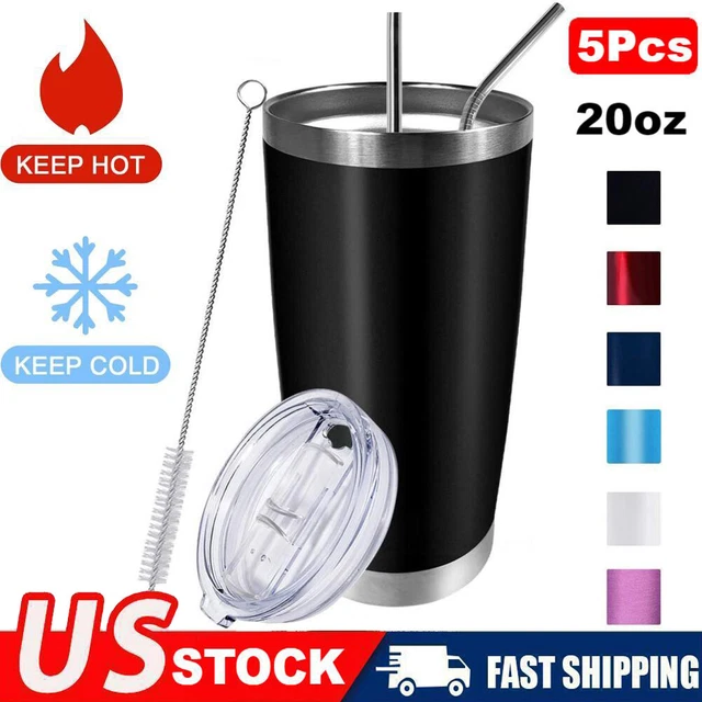 20 oz Stainless Steel Tumbler Double Wall Vacuum Insulated Cup Travel Drink Mug