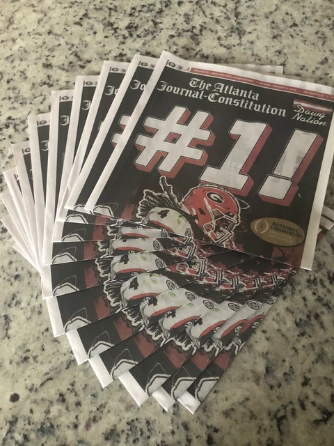 2021 Georgia Bulldogs National Champions AJC Newspaper UGA Dawgs Lot Of 5 Papers